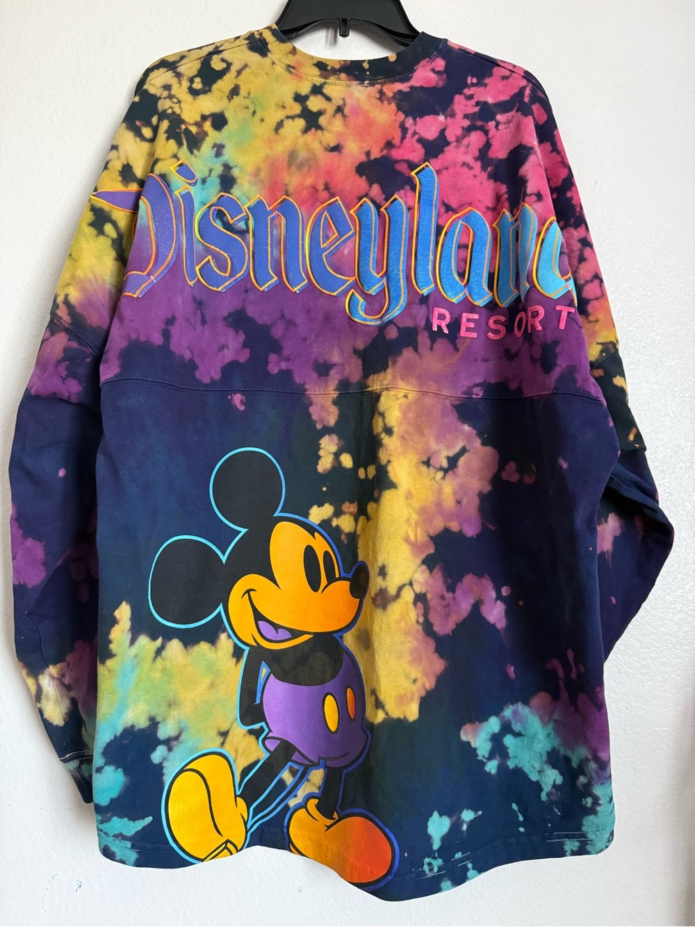 Disney Parks DISNEYLAND 70th ANNIVERSARY COUNTDOWN Tie Dye Spirit Jersey XL